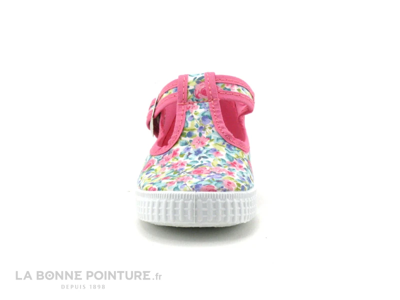 Cienta 51043 Fleuri Rose - Chaussure Toile Bebe Fille 4 Cienta 51043 Fleuri Rose - Chaussure Toile Bebe Fille – Image 2