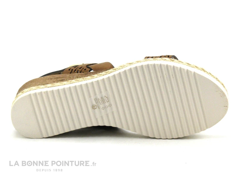 Jet 7 MOLLETE Camel - Sandale Marron - Talon Compense 6 Jet 7 MOLLETE Camel - Sandale Marron - Talon Compense – Image 4